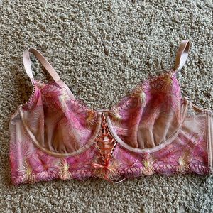 Torrid Pink Lace Bralette